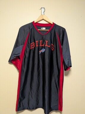 NFL Team Apparel Buffalo Bills Embroidered Performance Shirt Large